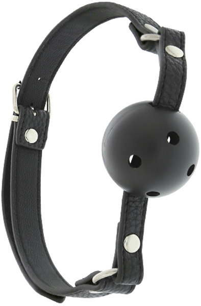 Blaze Breathable Ball Gag Black Gagball |  | Intimast