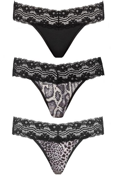 Underneath Jane Thong Set of 3 L/XL Trosor |  | Intimast