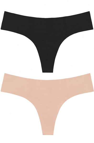Bye Bra Invisible Thong 2-pack M Sömlösa trosor