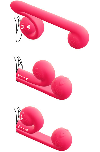 Snail Vibe Duo Vibrator Pink Vibrator | | Intimast