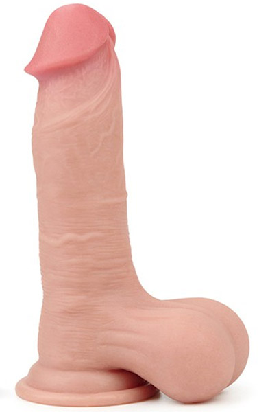 Lovetoy Sliding Skin Dual Layer Dong 19,5 cm Dildo | | Intimast