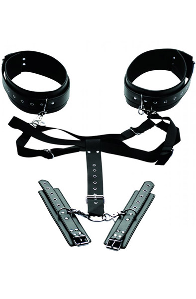 Acquire Easy Access Thigh Harness With Wrist Cuffs Positionshållare | | Intimast