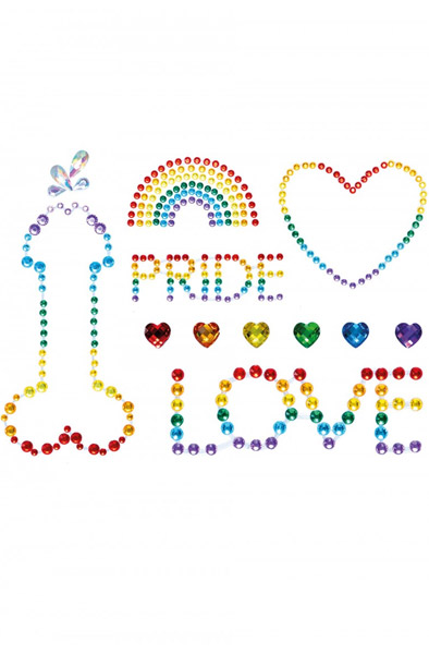 Leg Avenue Pride Bodyjewels Sticker Kroppssmycke | | Intimast