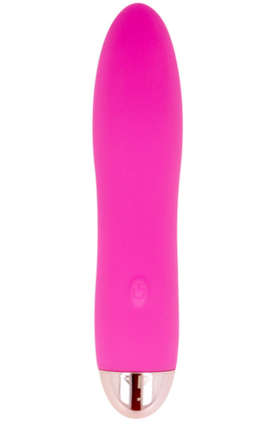 Dolce Vita Rechargeable Vibrator Pink 10-Speeds Vibrator