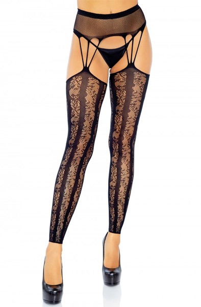 Leg Avenue Footless Garterbelt Stockings O/S Strumpbyxor | | Intimast