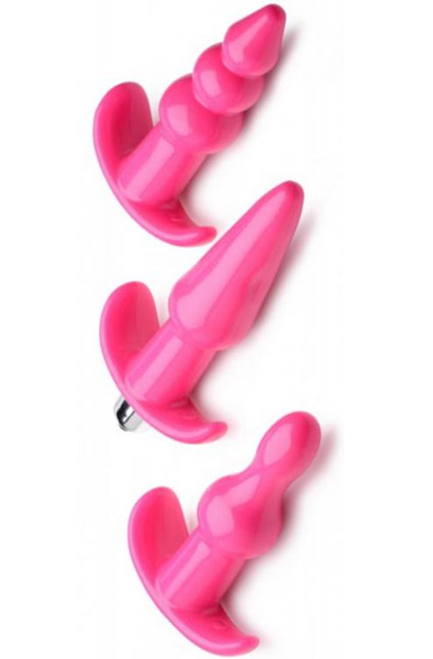 Frisky Thrill Trio Anal Plug Set of 3 Pink Analpluggar paket |  | Intimast