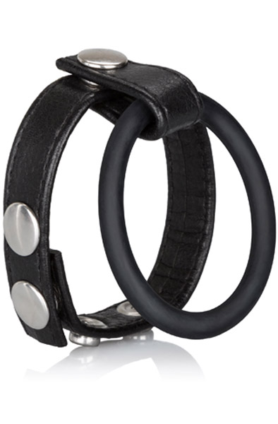 Cal Exotics Large Leather Ball Spreader Penis & pungring |  | Intimast