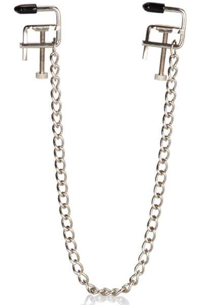 Cal Exotics Nipple Play Padded Vises Bröstklämmor med kedja |  | Intimast