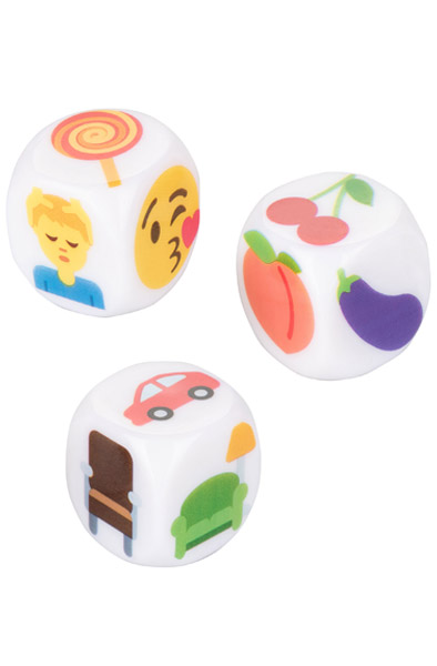 Produktfoto för Cal Exotics Emojigasm Dice - Tärningsspel