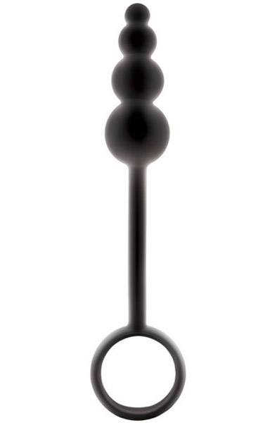 NS Novelties Renegad Ripcord Black Analplugg med penisring | | Intimast