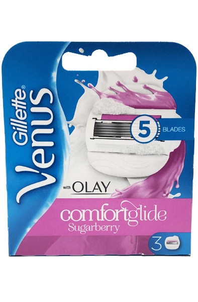 Venus Comfortglide Sugarberry Olay 3-pack Venus rakblad |  | Intimast