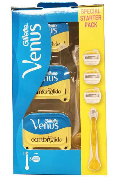 Venus & Olay Comfortglide Razor + 3 Blades Venus rakhyvel |  | Intimast