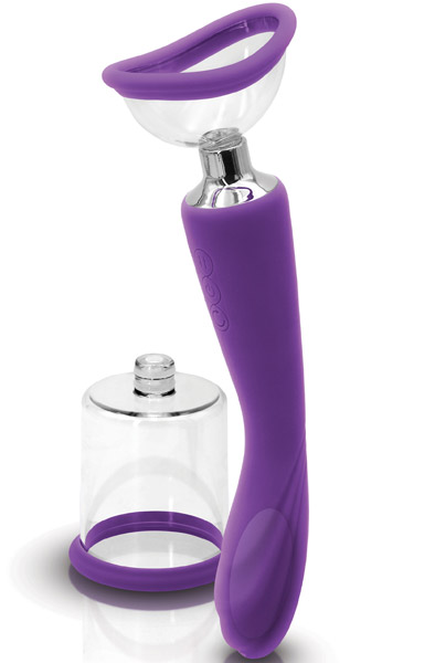 NS Novelties Pump N Vibe Purple Bröst- och klitorispump | | Intimast