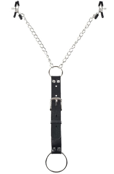 Pipedream Nipple Clamps and Cockring Set Penisring med bröstklämmor |  | Intimast