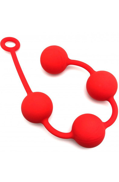 The Red Anal Balls 4 x 50 mm Grövre analkulor |  | Intimast