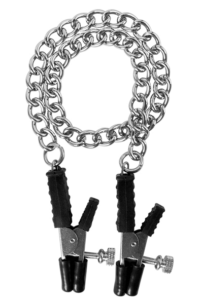 Guilty Pleasure Block Busters Nipple Clamps Bröstklämmor med kedja |  | Intimast