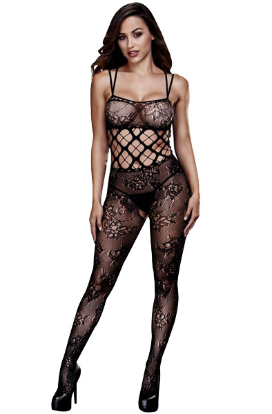 Baci Sexy Crotchless Catsuit S-L Bodystocking | | Intimast
