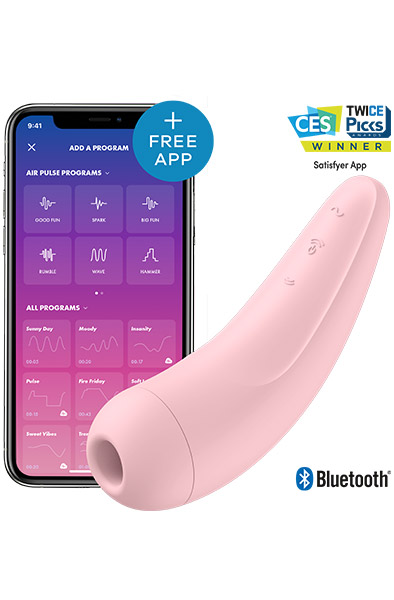 Satisfyer Curvy 2+ Pink Appstyrd klitorisstimulator |  | Intimast