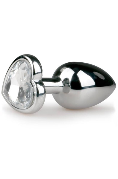 Easytoys Metal Butt Plug With Heart Crystal Lyxig analplugg |  | Intimast