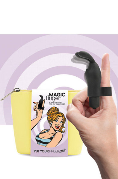 FeelzToys Magic Finger Vibrator Black Fingervibrator | | Intimast