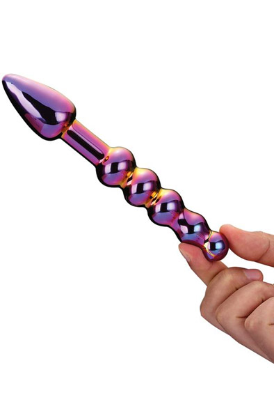 Alternativ bild 1 för Dream Toys Glamour Glass Ridged Anal Dildo