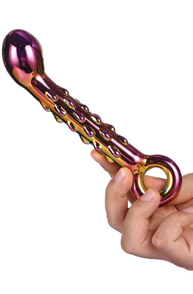 Alternativ bild 1 för Dream Toys Glamour Glass Ribbed G-spot Dildo