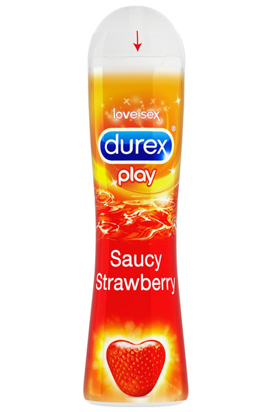 Durex Play Saucy Strawberry 50 ml Glidmedel med jordgubbssmak | | Intimast