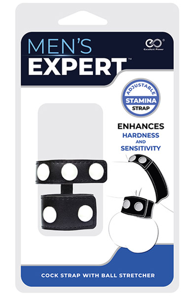 Alternativ bild 1 för Mens Expert - Cock Strap with Ball Stretcher