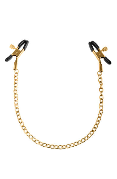 Pipedream Fetish Fantasy Gold Chain Nipple Clamps Bröstklämmor med kedja | | Intimast