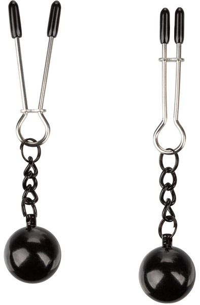 Cal Exotics Weighted Tweezer NippleClamps Bröstklämmor med vikt |  | Intimast