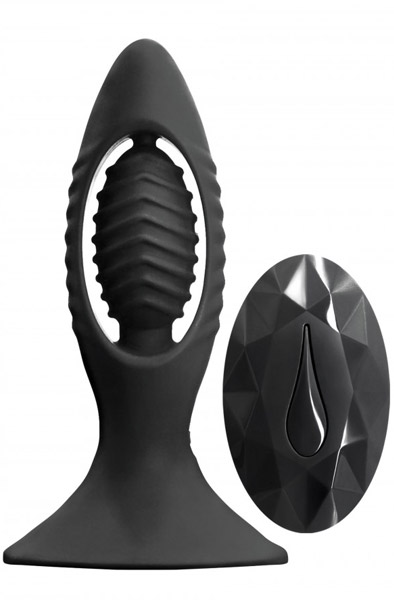 NS Novelties V2 Buttplug Black Analplugg med vibrator | | Intimast