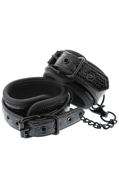 Dream Toys Blaze Ankle Cuff Croco Black Fotbojor | | Intimast