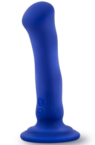 Impressions N2 Vibrating Silicone Dildo Blue 16,5cm Dildo med vibrator |  | Intimast