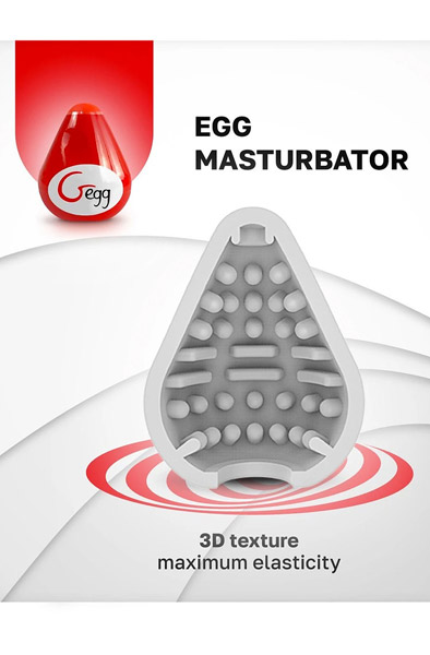 Gvibe G-Egg Masturbator Red Onaniägg