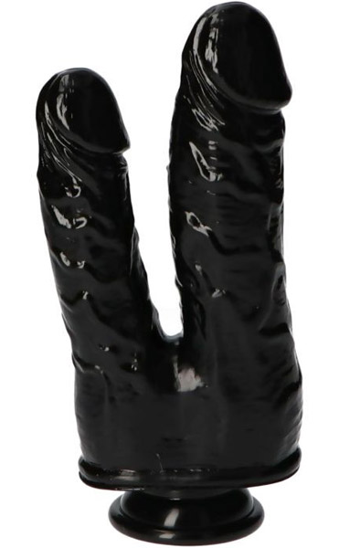 Alternativ bild 1 för TOYZ4LOVERS Dubbel Dildo Svart 18,5 cm