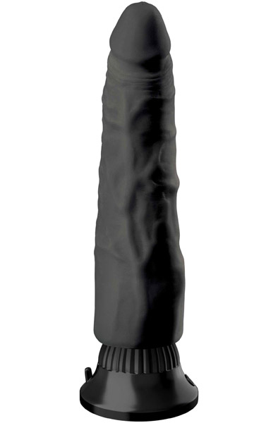 Pipedream Real Feel Deluxe 3 Black 22cm Dildo med vibrator |  | Intimast