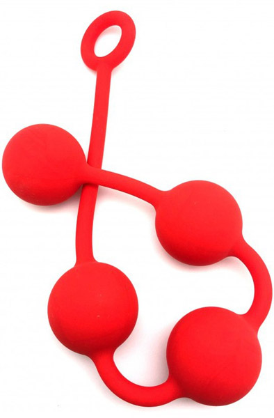 The Red Anal Balls Quartet Red 40,5 cm Grövre analkulor |  | Intimast