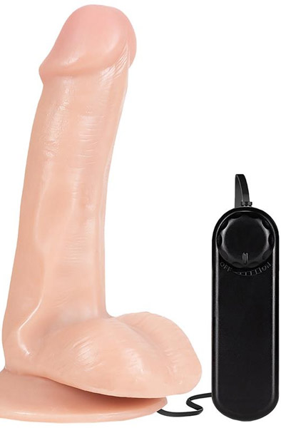 Dr. Skin Gyrating Dildo 15,5 cm Dildo med vibrator | | Intimast