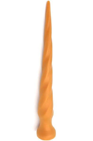 Gold Play Twist Large 62 cm Ø7,5 cm Extra lång analdildo