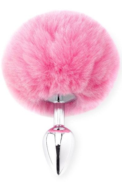 Deluxe Fluffy Bunny Tail Pink Analplugg med svans |  | Intimast
