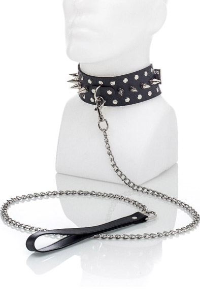 Spiked Collar With Leash Halsband & koppel |  | Intimast