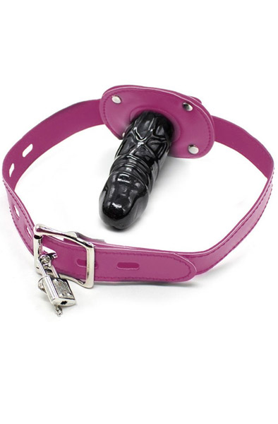 Kiotos Penis Mouth Gag Long Pink Gag |  | Intimast