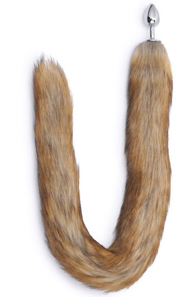 Kiotos Fox Tail Plug Brown Long 70 cm Analplugg med svans |  | Intimast