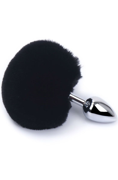 Kiotos Bunny Tail Black Analplugg med svans |  | Intimast