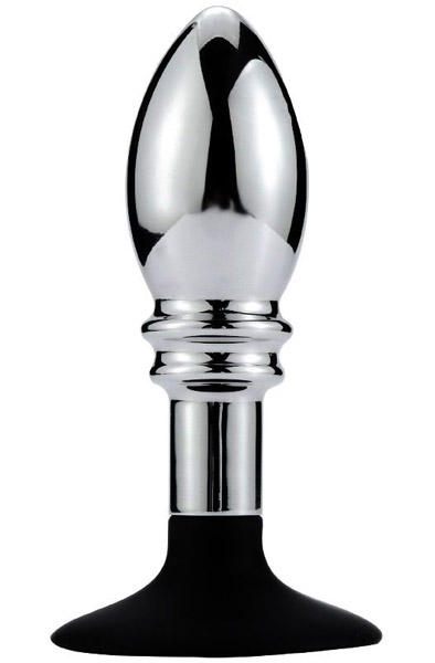 Anal Plug With Suction Cup-One Ball 10cm Analplugg metall |  | Intimast