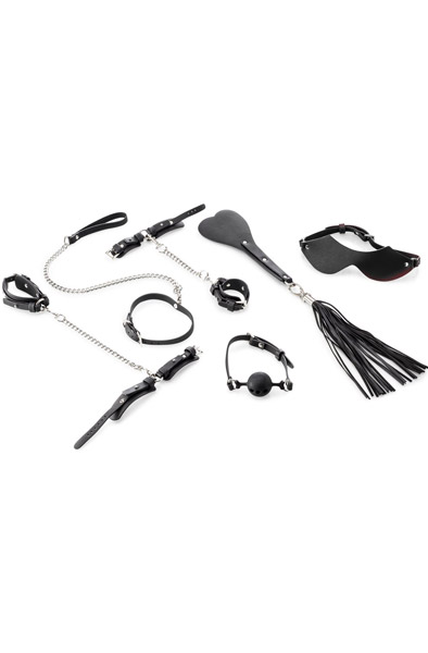 9-pcs Beginners Bondage Set Black Bondage paket |  | Intimast