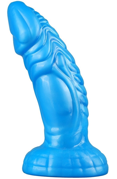Alternativ bild 0 för Fantasy Snaky Blue Dildo 21cm