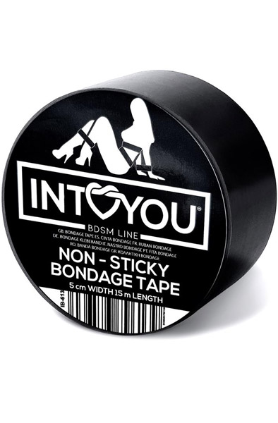 Bondage Tape Non-Sticky Black 15m Bondage tejp | | Intimast