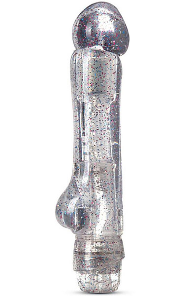 Naturally Yours Can-Can Silver Dildo med vibrator | | Intimast