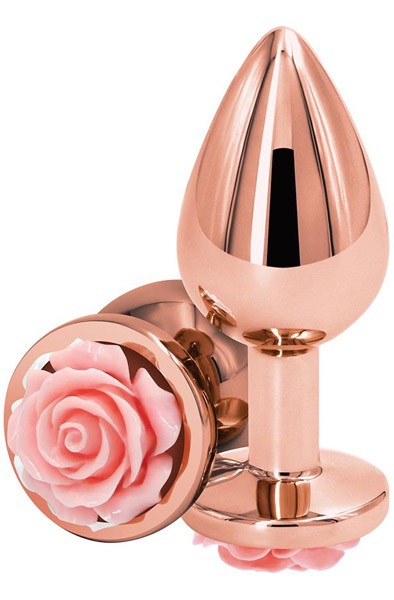 NS Novelties Rose Buttplug Medium Pink Analplugg metall | | Intimast
